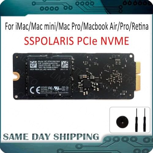 Upgrade Kit for Apple SSD 256GB NVMe PCIe 3.0 655-1993 MZ-KPW2560 for MacBook Pro Retina for Mac Pro for iMac Polaris