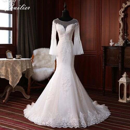 Lhuilier Mermaid Silhouette Wedding Dresses