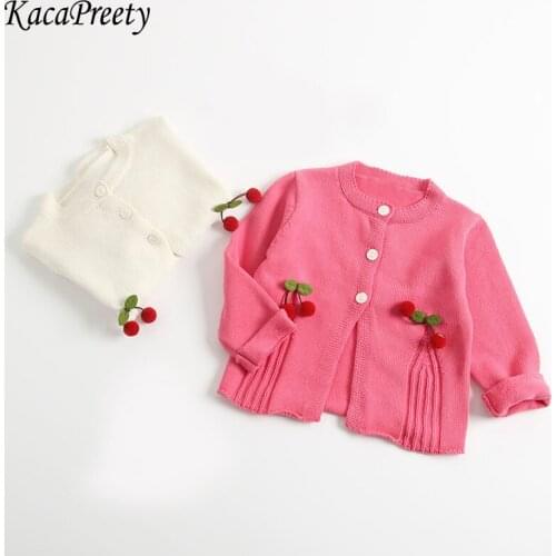 Lovely cozy handmade knitting sweater baby girls cotton long sleeve cardigans infant kids outwear toddler baby girls clothing