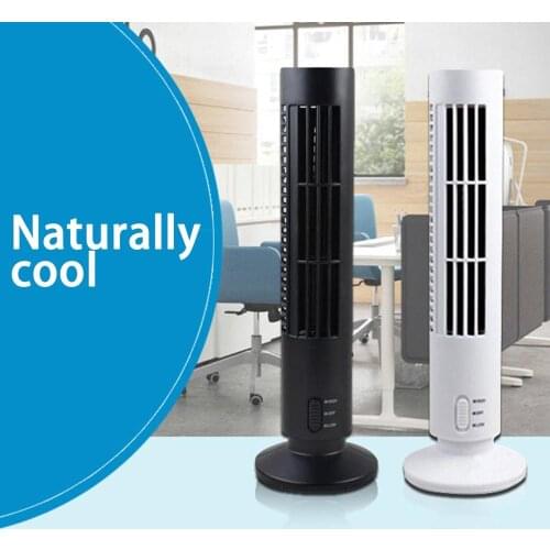 Mini Portable USB Powered Tower Shape PC Laptop Fan Desktop Cooling Fan Bladeless Notebook Low Noise