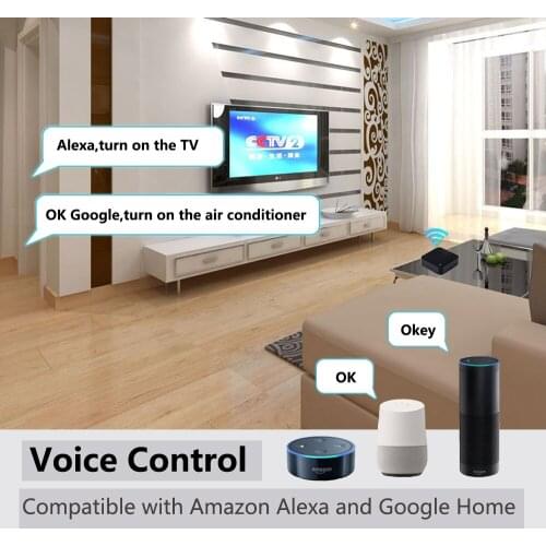 New IR Remote Control Smart Home Wifi Universal Infrared for apple TV DVD AUD AC Works with Amz Alexa Google Automation Remoto