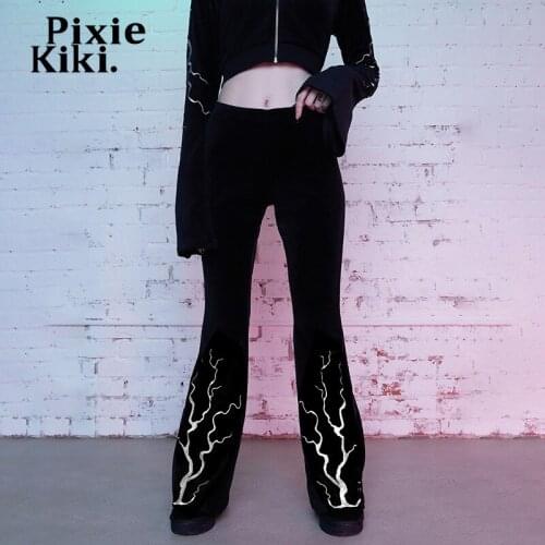 PIXIEKIKI Women's Velvet Trousers