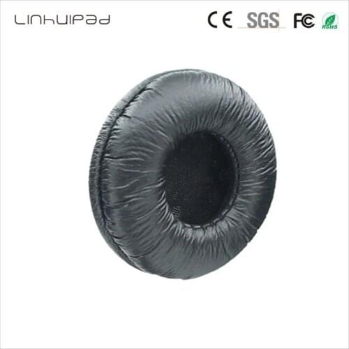 Linhuipad 60MM leatherette ear cushion headphone ear pads headphone covers for Rapoo H6060 H8000 ATH ES66 headphone 2pair/lot