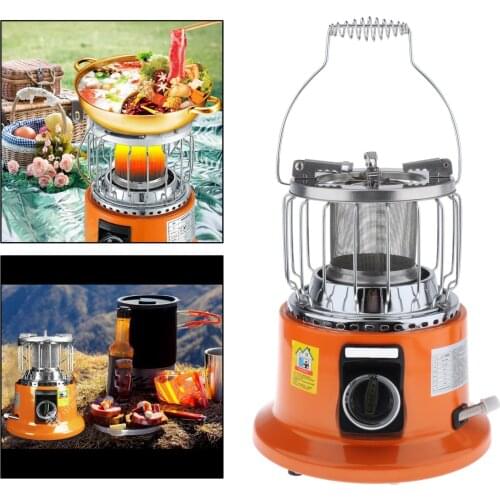 2 in 1 Portable Gas Stove Heater Camp Tent Warmer Backpack Stove Heating Device