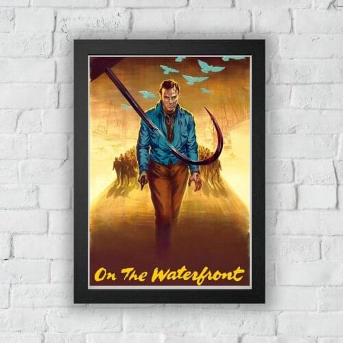 On the Waterfront (1954) Poster American Crime Drama Film Marlon Brando Karl Malden Movie Print Art Gift