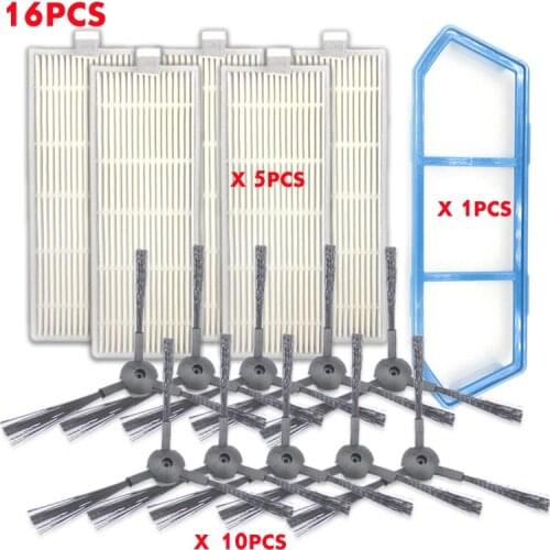 Robot vacuum cleaner side brush filter accessories for ILIFE A4 parts A4S A6 as seen on tv dust cleaning sweeper parts