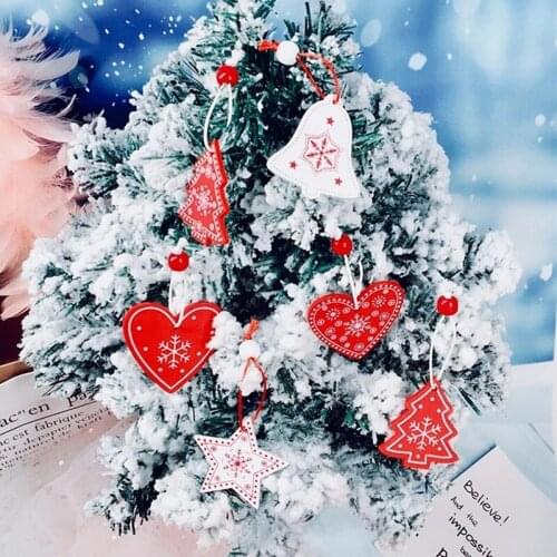 Christmas Wooden Decorations for Home Tree DIY Natural Wood Christmas Ornaments Pendants Hanging Gift Natal Xmas Decor 2020 New