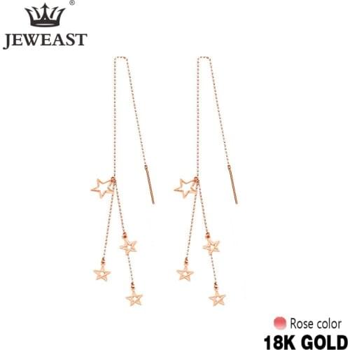 JYM 9K Pure Gold Earring Real AU 375 Solid Gold Earrings Nice Gemstone Upscale Trendy Classic Fine Jewelry Hot Sell New 2020