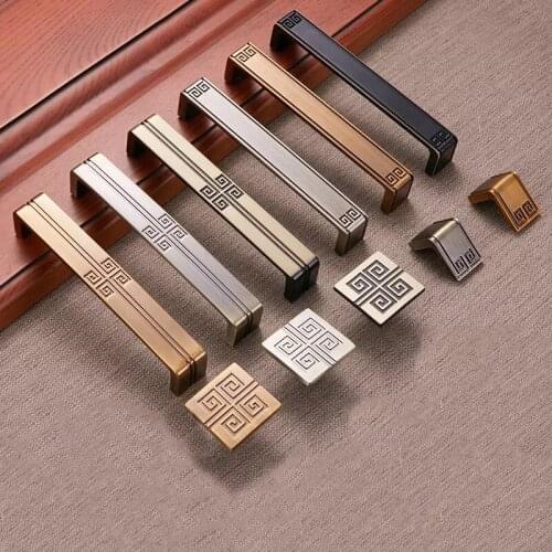 Cabinet Handle Square Knob Coffee Bronze Antique Color For Home Furniture Wardrobe Cupboard Drawer Hot Selling