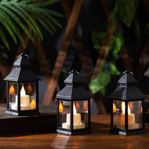 Halloween Decorations Kindergarten Mall Horror Atmosphere Flame Lamp Scene Props Bar Party Dress Up Pendant