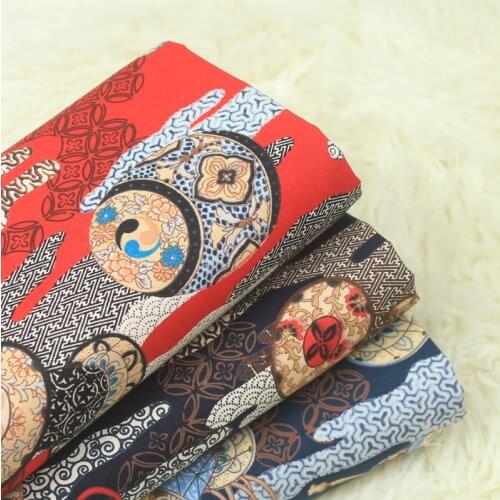 High quality cotton patchwork Gold stamping printing tissu coton Handmade DIY patchwork bag clothing fabric