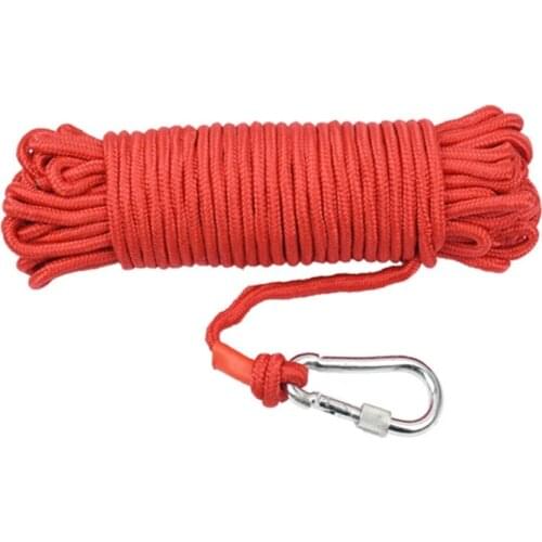 Y5GD Max Tensile Force :1102 lb Nylon Rope Magnet Fishing Cord Easy to Carry Safety Braid Rope Wear-Resistant Packaging Line