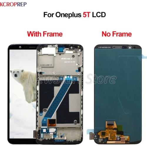 For Oneplus 5T LCD Display Touch Screen Digitizer Assembly 100% New 6.01" For Oneplus 5T lcd Replacement Accessory With Frame