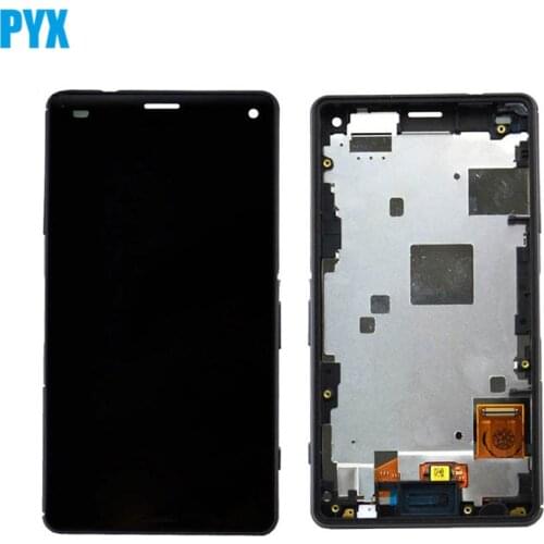 LCD For Sony Xperia Z3 Mini Compact D5803 D5833 LCD Display With Touch Screen Digitizer Assembly With Frame Free Shipping