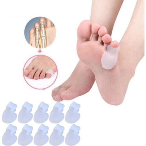 1Pair Small Toe Thumb SEBS Material Toe Capsule Protector Foot Care Finger Toe Separator Thumb Valgus Aligner Daily Use