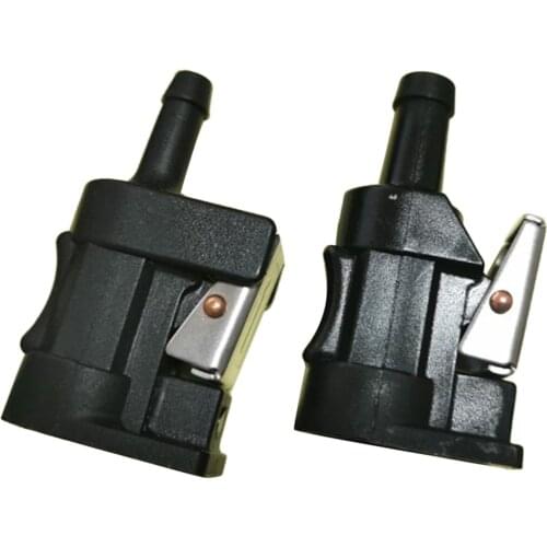 2x 5/16 inch 8mm Engine End/Side Connector for Yamaha Outboard Fuel Line Fittings, Female