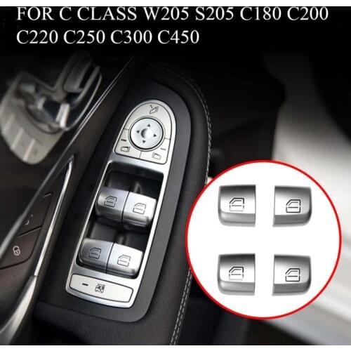 4PCS Door Window Glass Lifter Control Switch Button for Mercedes-Benz C Class W205 GLC W253