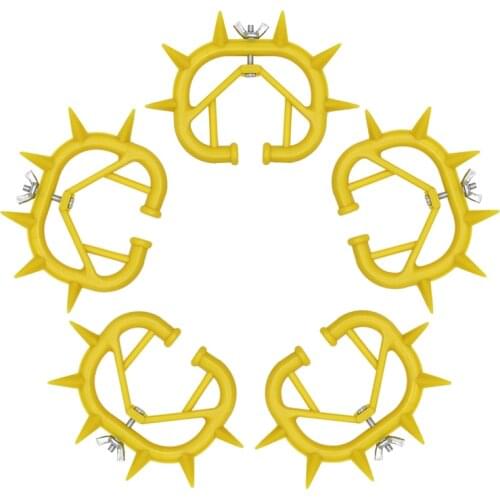 5PCS Cattle Nose Ring Plastic Calf Weaner Thicken Plastic Cattle Nose Rings Anti Sucking Milking Stop Kit Livestock Equipments