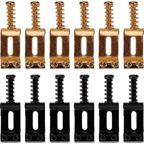 6x Classical Guitars Luthier Repair Tools Replacement Tool Roller Bridge Tremolo Saddles for Strat Tele Electric Guitar
