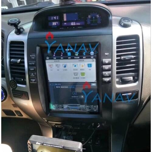 Tesla style Android 9.0 car GPS navigation for Toyota-Land Cruiser Prado 2002-2009 Car Auto radio Touch Screen auto Radio GPS Bu
