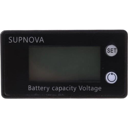 Battery Capacity Indicator DC 8V-100V Lead Acid Lithium LiFePO4 Car Motorcycle Voltmeter Voltage Gauge 12V 24V 48V 72V