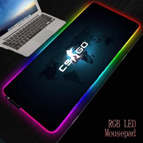 GXZ Gaming RGB Large Mouse Pad Gamer Big Mouse Mat Computer Mousepad Led Backlight XXL Mause Pad Keyboard Desk Mat for CSGO