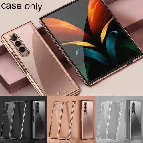 Mobile Phone Case For Samsung Galaxy Z FOLD 3 Case Phantom Plating Clear Transparent PC Ultra Thin Hard PC Case