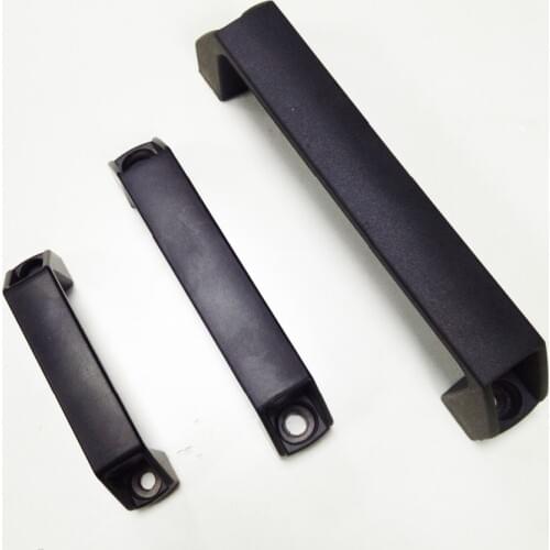 Metal Aluminum Alloy T Slot Black Door Handle for Aluminum Extrusion Profile 2020/3030/4040/4545 Series with Slot 6mm/8mm/10mm