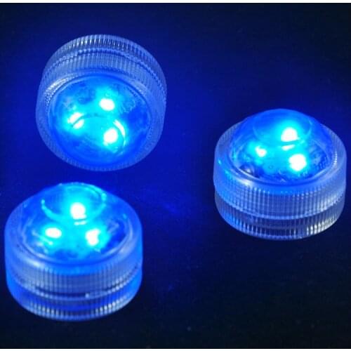 20pcs Battery operated Remote control Colorful Submersible LED light, LED vases base light for wedding celebration