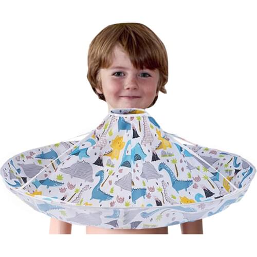 Kids Children Hair Cutting Cloak Umbrella Cape Cutting Wrap Gown Barber Apron Girls Boys Hair Cleaning Hairdressing Salon Tools