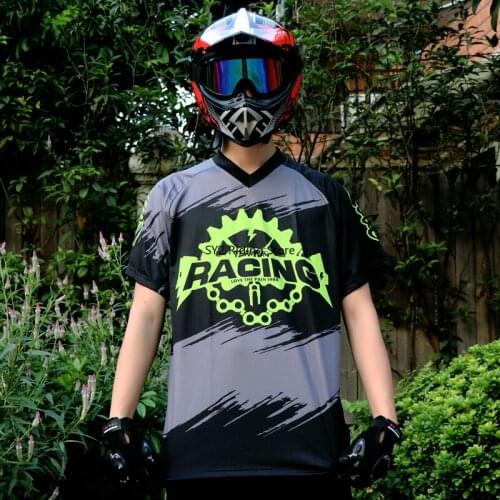 MTB Custom downhill jersey Motorcycle Jersey Off road competitive race cycling men jersey women blouses Short sleeve T-shirt