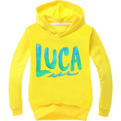 2021 Movie Luca Hoodie Children Sweatshirts Kids Boy Girl Cartoon Autumn Streetwear Coat Unisex Autumn Cotton Pullovers Jacket