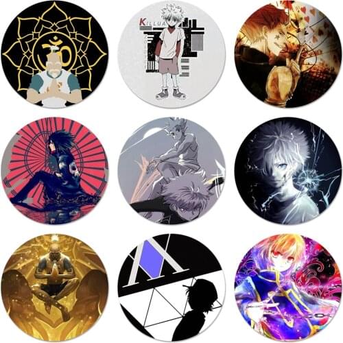 Hunter X hunter Anime Icons Pins Badge Decoration Brooches Metal Badges For Clothes Backpack Decoration 58mm