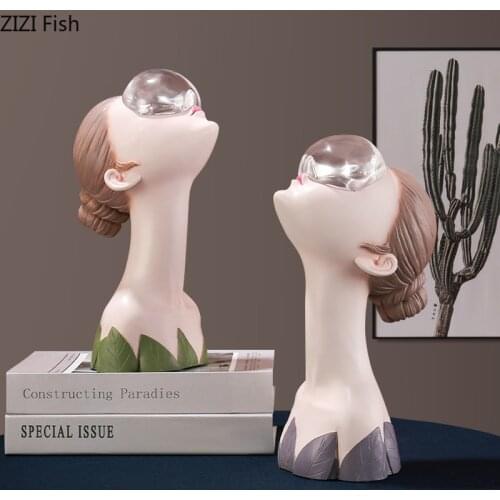 Looking for Starry Girl Figure Statue Girly Sculpture Painted Character Crafts Ornaments Resin Figurines Living Room Decoration