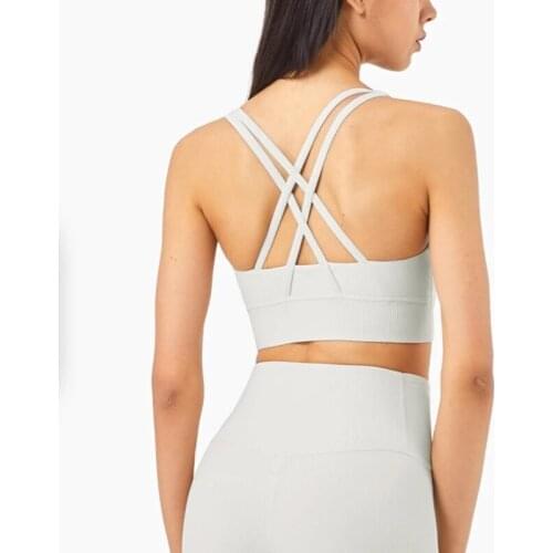 Yoga Set Ribble Texture Stretch Fabric Running Bras Back Waist Leggng Soft Fabric Sexy Sports Bra Free shipping