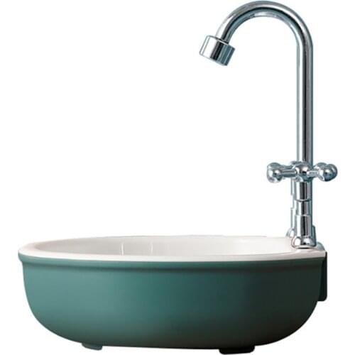 Creative Faucet Shaped Drain Soap Dishes Double Layer Wall Mounted Bathroom Soap Holder Box Hanging Soap Tray Storage Rack