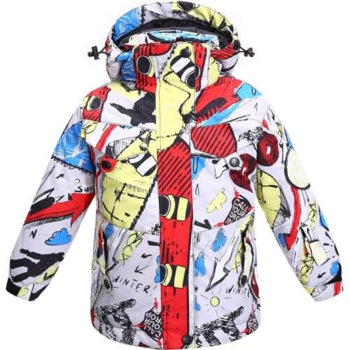 Children Winter Waterproof Snow Jackets 8 10 years Brand Cotton-padded Professional Brand Outdoor Kids Coat