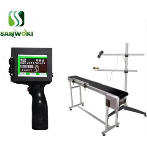 Assembly line labeling machine plastic bag laser coding machine Production Date printer with Laser bracket & Conveyor belt