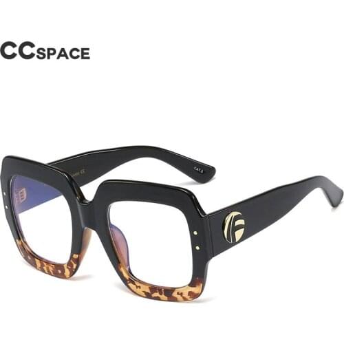 48142 Oversized Anti Blue Light Glasses Frames Square Retro Men Women Fashion Computer Eyeglasses