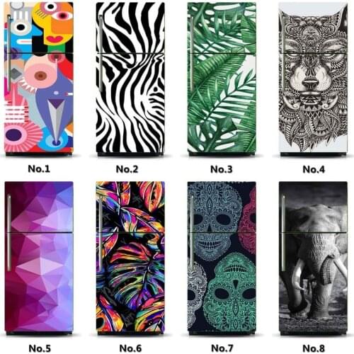 Wholesales SelfAdhesive Fridge Sticker Cover Refrigerator Door Wallpaper kitchen Accessories Wall