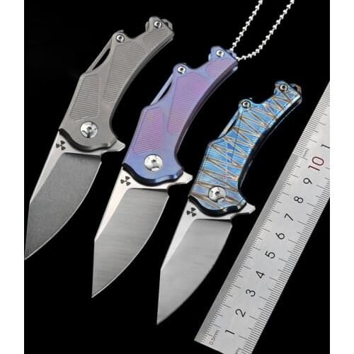 Outdoor Survival Knife High Hardness Portable Self-defense Knife M390 Powder Steel Portable Knife