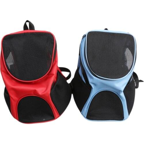 Outdoor Breathable Dog Carrier Backpack Double Shoulder Portable Front Mesh Travel Pet Bags For Cat Small Medium Dogs