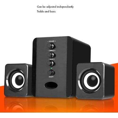 USB Subwoofer Speaker System, Wired Computer Speakers Great for Music, Movies, Gaming, and Multimedia Computer Laptops
