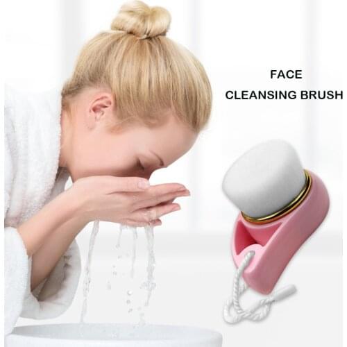 Face Scrub Washing Brush Makeup Tool Artificial Fiber Face Cleansing Brush Skin-friendly Portable Durable Brushes