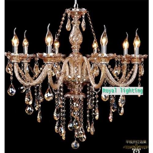 Home LED chandelier Industrial lighting for Coffee shop dining room vintage crystal chandelier Kitchen lighting hotel fixtures