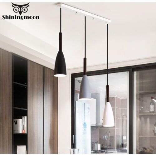 Nordic Minimalism LED Pendant Lights Modern Creative Aluminum Pendant Lamp Restaurant Stair Kitchen Hanging Lamp Home Deco Light