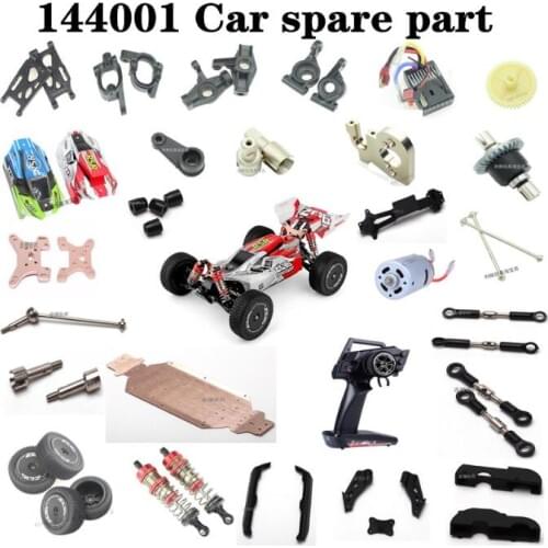 WLtoys 144001 RC car spare part :vehicle bottom Underside protection motor Reduction gear cover Charging line Pull rod