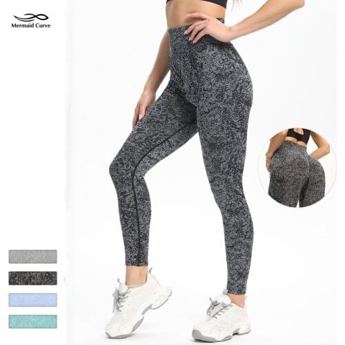 Mermaid Curve Power Series Women Leggings Bubble Butt Push Up Gym pants Slim High Waist Trousers Mujer Seamless Fitness Leggings