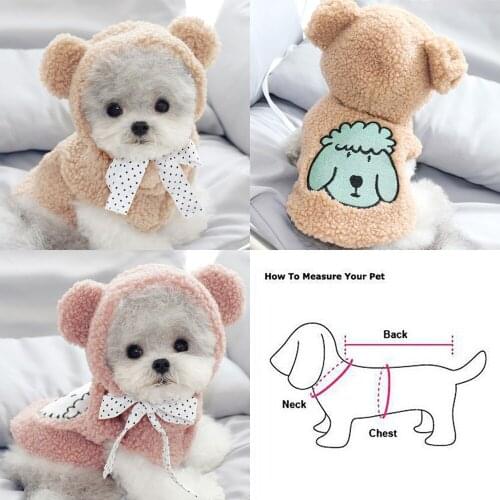 Dog Winter Clothes Pet Clothing Hats Caps Cat Puppy Small Dog Costume Maltese Yorkshire Terrier Pomeranian Pet Outfit Vest
