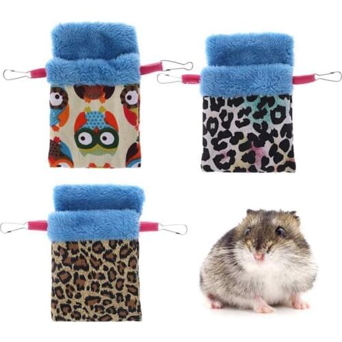 Winter Warm Hamsters Sleeping Bags Coral Velvet Nest Squirrels Guinea Pigs Parrots Bed Mat House Small Animals Beds Pet Supplies